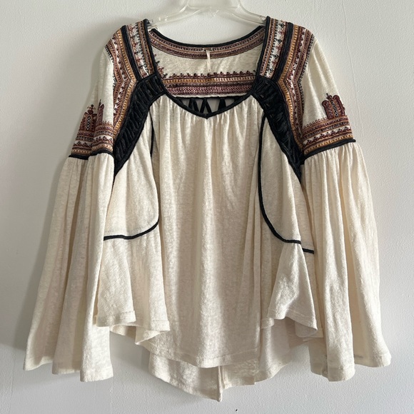 Flowy Free People Blouse - Picture 1 of 3